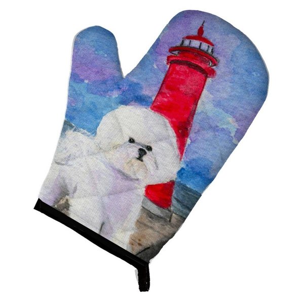 Carolines Treasures Lighthouse with Bichon Frise Oven Mitt SS8891OVMT
